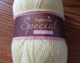 Yellow Yarn - DK Yarn - Knitting Yarn - Crochet Yarn - Hobby Yarn - Yarn Sale - Yarn Supply