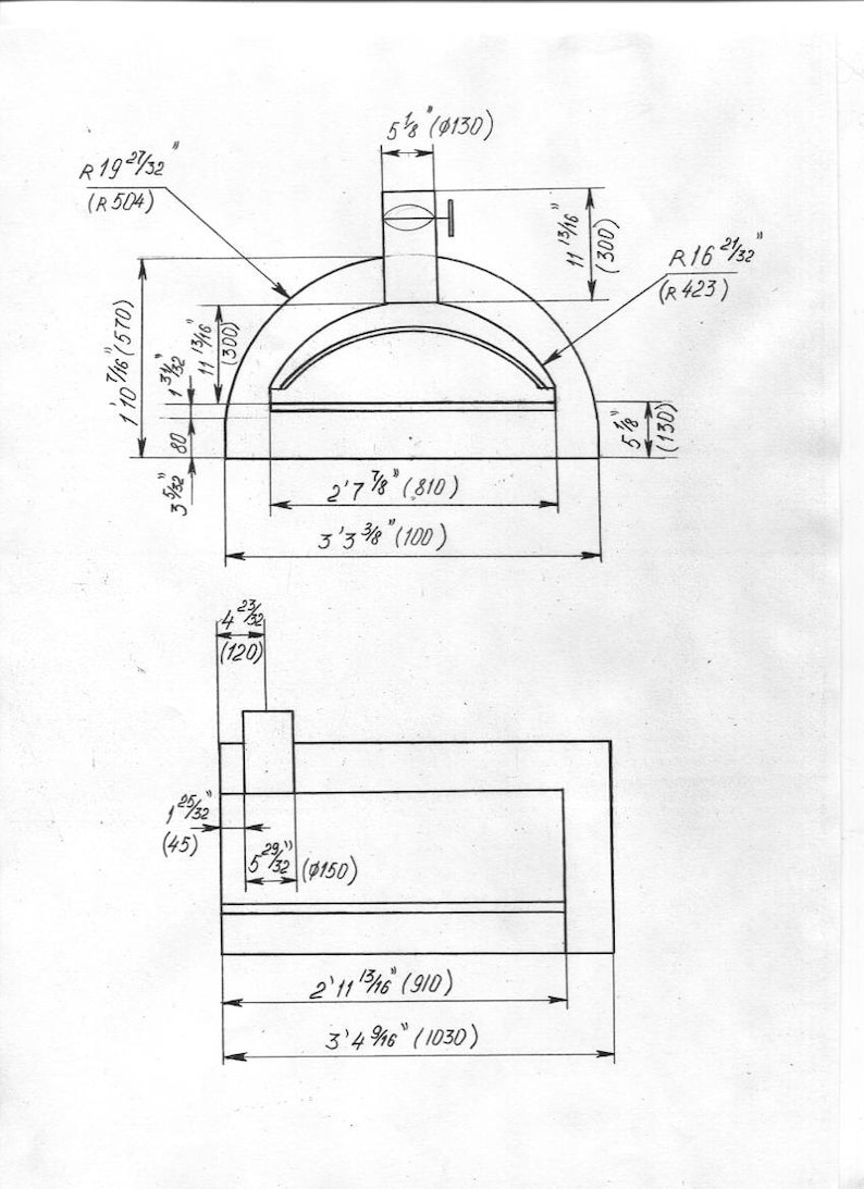 Steel Pizza Oven Plans Etsy