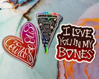 Limited Edition 2026 Valentines Sticker Pack | Holographic, Mirror, and Vinyl Decals