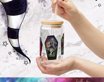 Ghost with the Most Strange and Unusual Netherworld Sipper Glass, 16oz