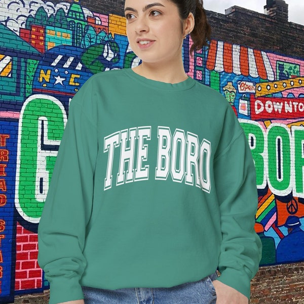 The Boro - Comfort Colors Crewneck Sweatshirt - Your Tribute to Greensboro, NC!