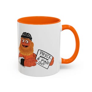 Funny Gritty Coffee Mug, "Phuck Around and Find Out" Gritty – Philly Hockey Fan Gift image 4