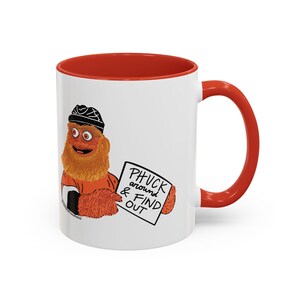 Funny Gritty Coffee Mug, "Phuck Around and Find Out" Gritty – Philly Hockey Fan Gift image 8