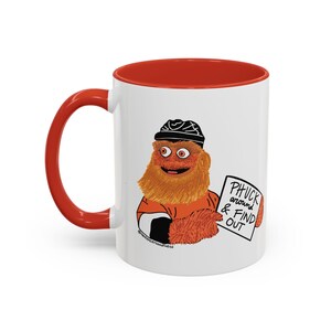 Funny Gritty Coffee Mug, "Phuck Around and Find Out" Gritty – Philly Hockey Fan Gift image 7