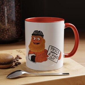Funny Gritty Coffee Mug, "Phuck Around and Find Out" Gritty – Philly Hockey Fan Gift image 2