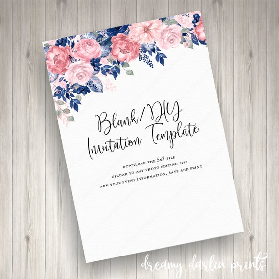 Blank Beach Wedding Invitation Templates In 2020 Beach