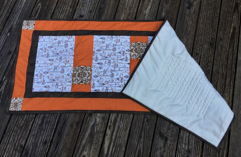 Quilted Table Runner Coffee Table Runner Autumn Runner Etsy