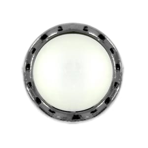 Metall-Tasten - Matte grau Perle Gunmetal unedlen Metallen Schaft Tasten - 11mm - 7/16 Zoll - 6 Stück