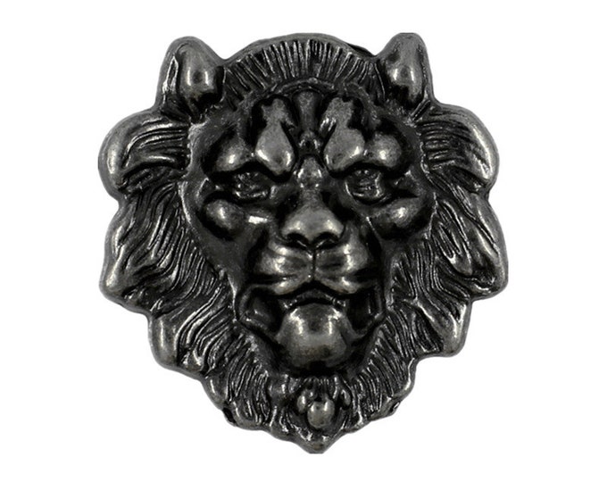 Lion Concho Gunmetal Metal Rivet Set - 28mm - 1 1/8 inch - 1 piece
