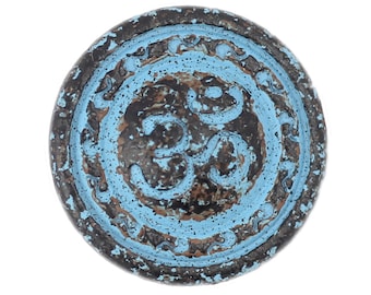 OM Blue Patina Botones de Metal - 21mm - 13/16 pulgadas - 6 uds.