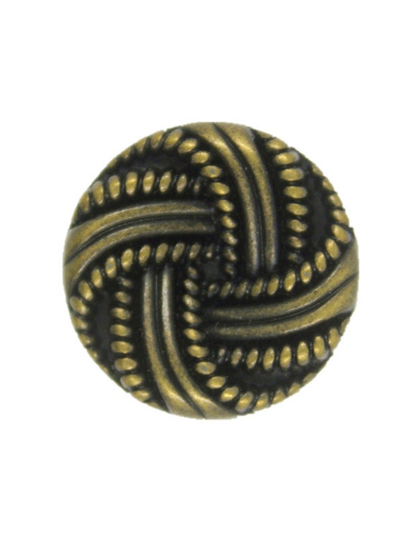 Shanked Button: Smooth Round Black - 23mm Shanked Button: Smooth Round Black - 23mm