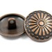 Metal Buttons - Antique Copper Flower Carving Metal Shank Buttons ...