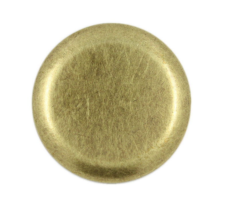 Metal Buttons Flat Antique Brass Metal Shank Buttons 35mm Etsy