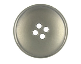 Boutons - boutons nacrées de trou de métal Gunmetal - en métal 25mm - 1 pouce - 4 pcs