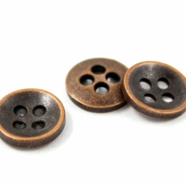 Copper Buttons - Etsy