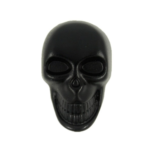 Black Skull Metal Shank Buttons - 19mm - 3/4 inch - 6 pcs