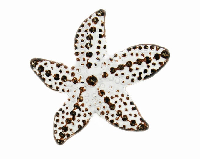 Seastar Metal Buttons - Seastar White Rust Metal Shank Buttons - 19mm - 3/4 inch - 3 pcs