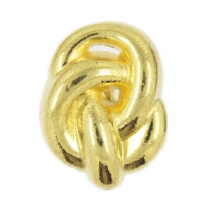 Metal Buttons - Gold Knot Metal Shank Buttons - 18mm - 11/16 inch - 6 pcs