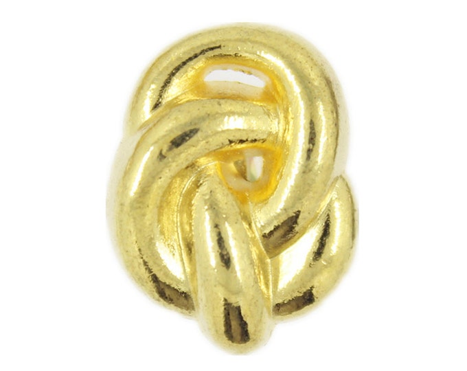 Metal Buttons - Gold Knot Metal Shank Buttons - 18mm - 11/16 inch - 6 pcs