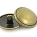Metal Buttons - Antique Brass Metal Shank Buttons - 22mm - 7/8 Inch - 6 ...