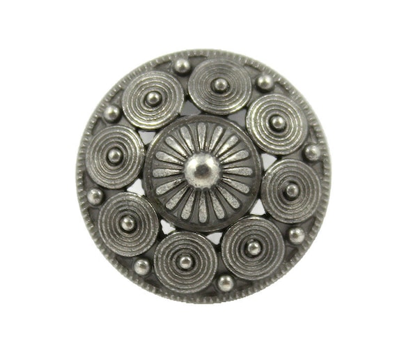 fancy buttons round metal 2 holes