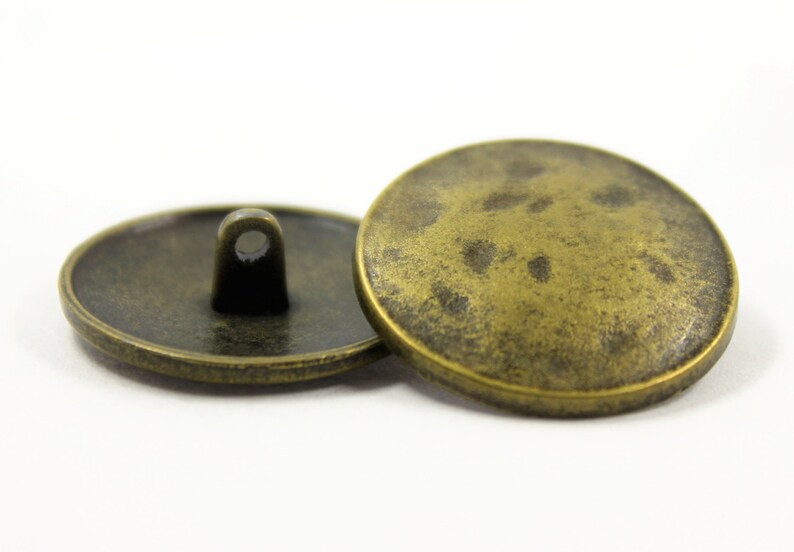 Metal Buttons Antique Brass Metal Shank Buttons 23mm 7/8 - Etsy
