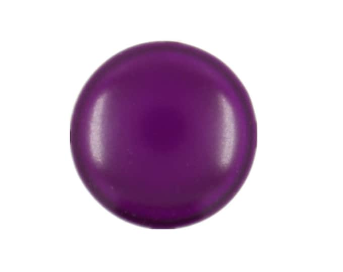 Purple Metal Buttons - Purple Small Round Metal Shank Buttons - 9mm - 5/16 inch - 10 pcs