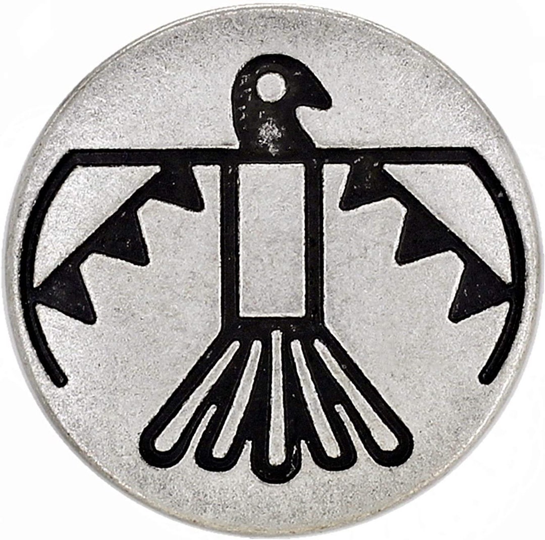 Metal Buttons - Aztec Bird Antique Silver Metal Shank Buttons - 20mm ...
