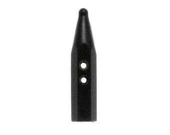 Metal Buttons - Black Pencil Stub Metal Hole Buttons - 25mm - 1 inch - 6 pcs