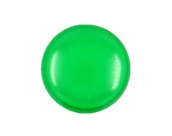 Green Metal Buttons - Green Small Round Metal Shank Buttons - 10mm - 3/8 inch - 10 pcs