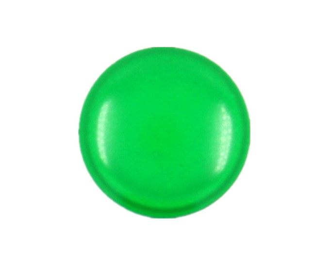 Green Metal Buttons - Green Small Round Metal Shank Buttons - 10mm - 3/8 inch - 10 pcs