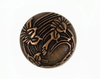 Boutons - fleurs de bégonia boutons à tige de cuivre métal - en métal 20mm - 13/16 pouces - 6 pcs
