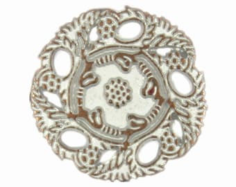 Wholesale Metal Buttons - Islamic Flower Metal Buttons