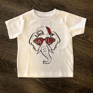 Infant/Toddler AL Heart Eyes Mascot Shirt Sweatshirt, Kid's Alabama Shirt, Roll Tide, College Football.