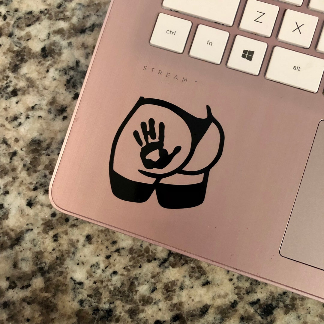 Peach Booty Vinyl Sticker Decal - BBW Thick Girls Phat Girls Junk In The Trunk
