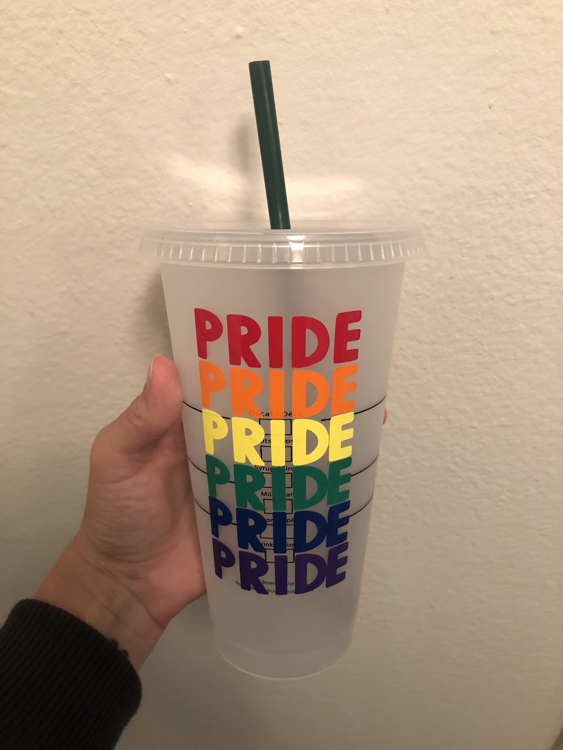 Pride Starbucks Cup 24 oz. Starbucks Reusable Cup Pride Etsy