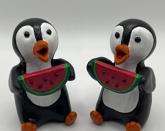 Polymer clay Watermelon Penguin