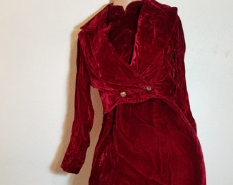 FREE SHIPPING Silk Velvet Dress Set