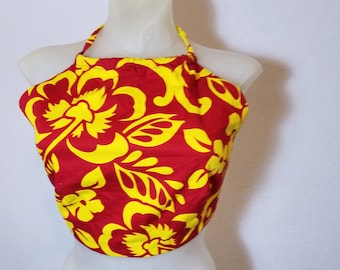 FREE SHIPPING Hawaiian Halter Blouse