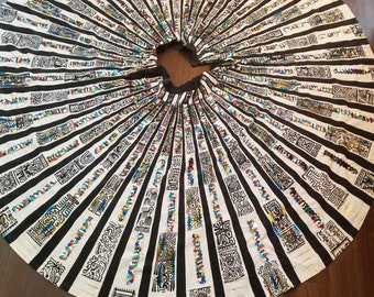 FREE SHIPPING 1950 Full Mexican Circle Skirt