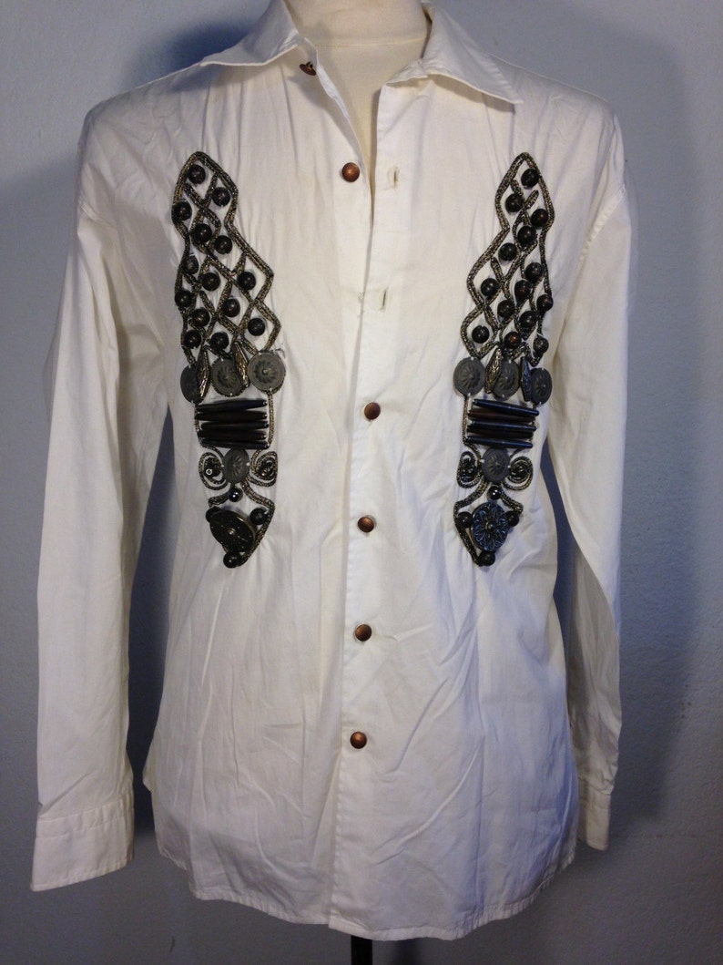 FREE SHIPPING Vintage 1960 Men Designer Shirt