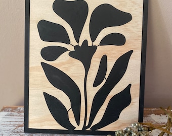 Wooden picture | Plants | Wooden sign mosaic | floral wooden decoration | Hallway decoration| Welcome sign| Gift entry