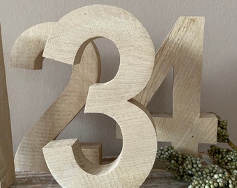 Wooden numbers | number wood | Table number| Wedding| Table decoration | Wedding | Wedding decoration