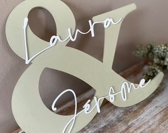 Wedding sign / name plate / wedding decoration | Marriage | Guestbook