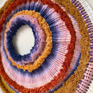 Wall object "Mandalay" | woven | fiberart | Tapestry | macrame | Loom | woven wall hanging | wovenart | bohemian