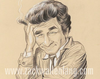 Peter Falk Columbo originaldrawing