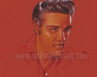 Elvis Presley original drawing