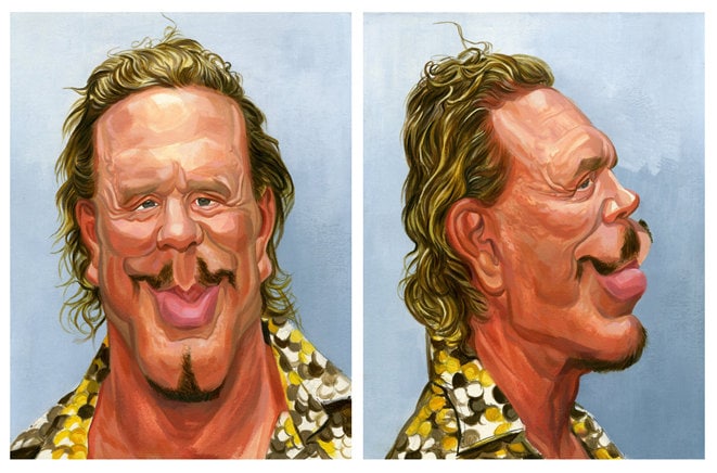 Mike Rurr Artist Mickey Rourke, 2 Original Paintings - Etsy