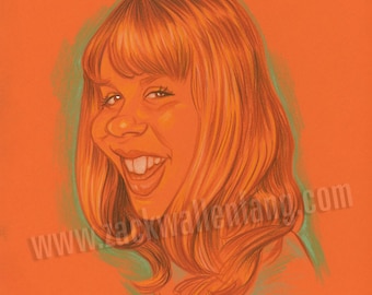 Linda Blair original drawing The Exorcist