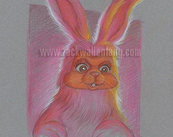 Bill & Ted's Bogus Journey Easter Bunny original drawing